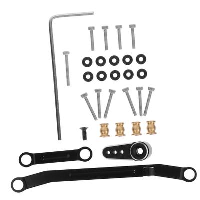 BCOATH 1set Metal Steering Rod for Axial Steering Links and Tie Rod Upgrade for Enhanced Car Control and Handling Performance