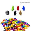 BoardGameSet 10PCS Penguin Meeple Figures | Board Game Pieces Accessories Meeples, Pink view 2