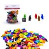 BoardGameSet 10PCS Penguin Meeple Figures | Board Game Pieces Accessories Meeples, Pink view 3