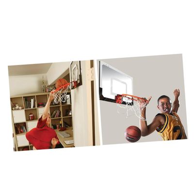 BESTonZON Mini Door Hanging Basketball Board Transparent No-Punch Installation Backboard for Home Office Use Compact Mini Basketball Hoop for Indoor Fun