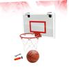 BESTonZON Mini Door Hanging Basketball Board Transparent No-Punch Installation Backboard for Home Office Use Compact Mini Basketball Hoop for Indoor Fun view 3
