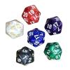 6Pcs D20 Polyhedral Dices 20 Sided Dices Set for Bar KTV Role Playing