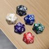 6Pcs D20 Polyhedral Dices 20 Sided Dices Set for Bar KTV Role Playing view 4