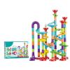 Construction Building Block Maze Toy,Marble Run Race Toy Set,Roll Ball Track Building Blocks Colorful Stereoscopic Maze Stacking Toys for Toddler Early Education view 1