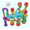 Construction Building Block Maze Toy,Marble Run Race Toy Set,Roll Ball Track Building Blocks Colorful Stereoscopic Maze Stacking Toys for Toddler Early Education view 4