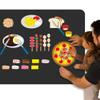 BEUNITONE 130 Pcs Felt Fruits and Vegetables Learning Pieces My Plate Precut Flannel Felt Board Figures Preschool The Very Hungry Precut Pieces for Flannel Board Gifts view 4