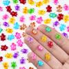 100 Pieces Tiny Turtles for Crafts Luminous Mini Resin Turtles Dollhouse Miniatures Mini Animals for Fairy Garden Micro Landscaping Decoration view 2