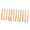 CHILDWEET 12pcs Natural Domino Bases Desktop Domino Racks Holder Trays for Boys and Girls view 1