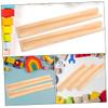 CHILDWEET 12pcs Natural Domino Bases Desktop Domino Racks Holder Trays for Boys and Girls view 4