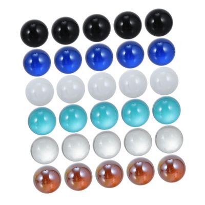 BESTonZON 50pcs Crystal Ball Marbles for Vase Filler Shiny Balls Decorative Crafts Glass Material Safe for Fish Tank