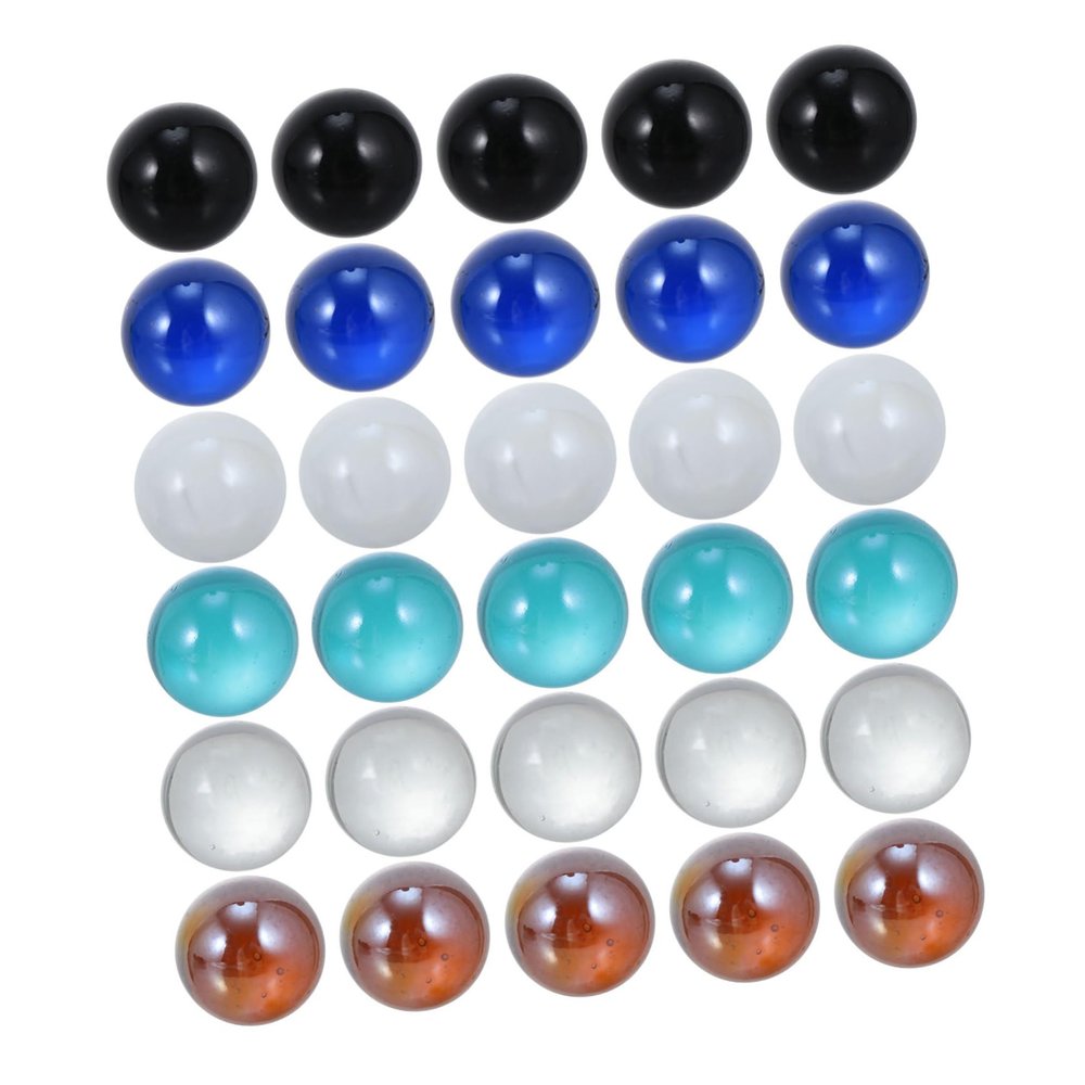 BESTonZON 50pcs Crystal Ball Marbles for Vase Filler Shiny Balls Decorative Crafts Glass Material Safe for Fish Tank