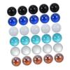 BESTonZON 50pcs Crystal Ball Marbles for Vase Filler Shiny Balls Decorative Crafts Glass Material Safe for Fish Tank view 1