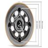 BATRAZZI RC Crawlers Truck Upgrade Parts for 1/18 1/24 Scale&FMS FCX18 FCX24 : 1.0" D-Hole Beadlock Wheels (4pcs) Gun view 2