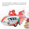 POENVFPO Rocket Tin Toy, Iron Plane Toy, Nostalgia Collectible for Gifts, Photography Props view 3