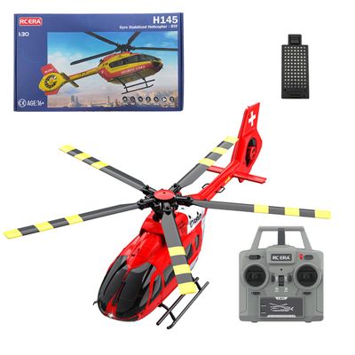 Actualia 1/30 Scale C190 H145 RC Helicopter, 2.4G 6CH Remote Control Aircraft with Altitude Hold and Optical Flow Positioning, One-Key Takeoff/Landing, Gift for Adults