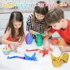 Balkwan Winged Dragon Surprise Egg 3D Printed Dragon Eggs with Dragon Inside Collectible Fantasy Dragon Desk Toy Gifts for Kids Adults Christmas Easter Birthdays Holiday Decor(Purple,Medium) view 2