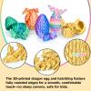 Balkwan Winged Dragon Surprise Egg 3D Printed Dragon Eggs with Dragon Inside Collectible Fantasy Dragon Desk Toy Gifts for Kids Adults Christmas Easter Birthdays Holiday Decor(Purple,Medium) view 4