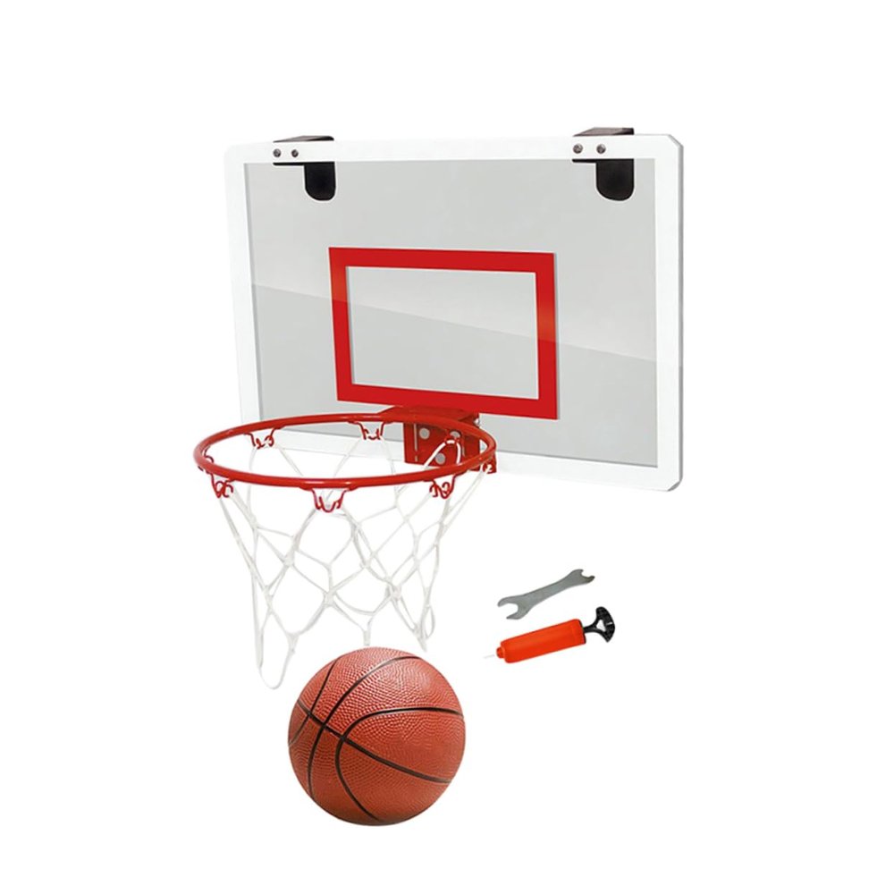 WHAMVOX 1pc Door Hanging Basketball Board Mini Basketball Hoop Indoor Decor Easy to Assemble