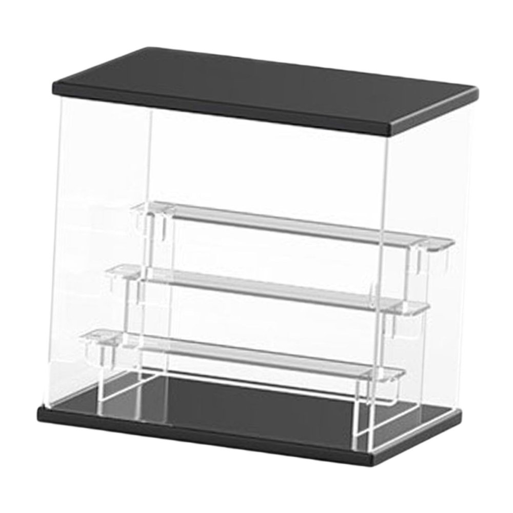 Fenteer Acrylic Display Case Display Shelf, Staircase Design, Storage Display Box, Toy Showcase Box for Countertop Action Figures, 4 Layers 24 Toys, 32cm