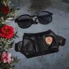 2 Pieces Dolls Black Jacket and Sunglasses, Miniature Clothes Costume Outfits for 15cm Dolls view 4