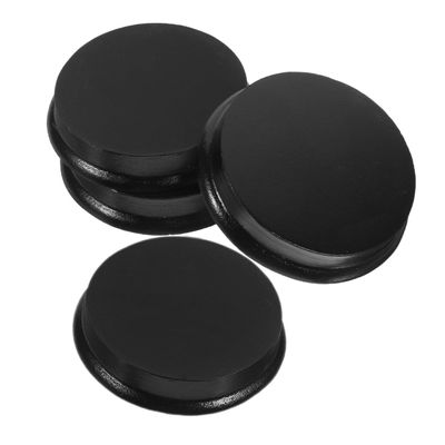 QUMIIRITY 3pcs Mini Round Dolls Base Figures Showing Stand Wooden Base Semicircle Display Action Figure Stand