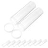 CAXUSD 10pcs Collectibles Coin Holder Tube Storage Case Lids Easy to Use Coin Organizer view 1