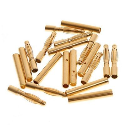 BRIGHTFUFU 50pairs Gold Plated Male Female Bullet Banana Connectors for Rc Battery Esc Motor Each for DIY Projects Compatible Applications