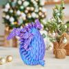 Balkwan Winged Dragon Surprise Egg 3D Printed Dragon Eggs with Dragon Inside Collectible Fantasy Dragon Desk Toy Gifts for Kids Adults Christmas Easter Birthdays Holiday Decor(Purple,Large) view 4
