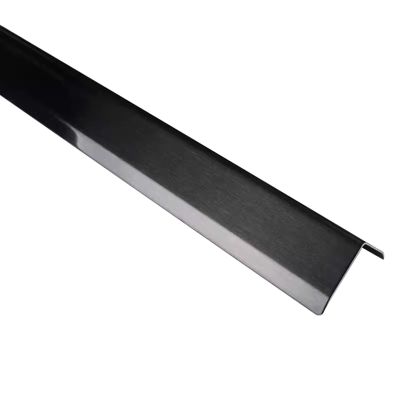 100 120 140 160 180 Cm Long Stainless Steels Corner Guards Wall Trim, Heavy Duty Safety Wall Corner Protector Strips/Corner Shield, Includes Adhesive Tape(Black2,Length 110cm/43.3 in)