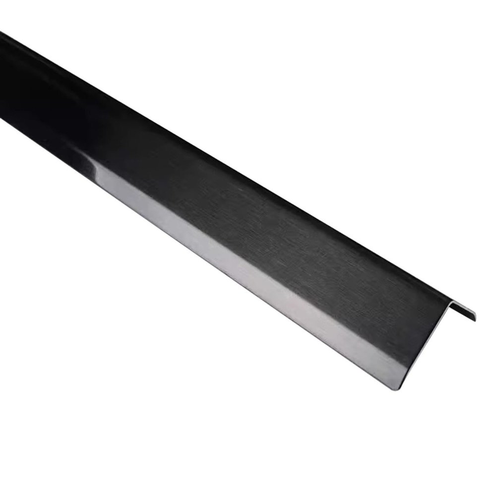 100 120 140 160 180 Cm Long Stainless Steels Corner Guards Wall Trim, Heavy Duty Safety Wall Corner Protector Strips/Corner Shield, Includes Adhesive Tape(Black2,Length 110cm/43.3 in)