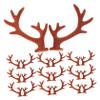 NOLITOY 20pcs Flocking Deer Horn Hair Accessories for Headdress Making Cute Antler Decorations for Christmas Parties and Craft Projects view 1
