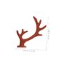 NOLITOY 20pcs Flocking Deer Horn Hair Accessories for Headdress Making Cute Antler Decorations for Christmas Parties and Craft Projects view 2