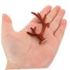NOLITOY 20pcs Flocking Deer Horn Hair Accessories for Headdress Making Cute Antler Decorations for Christmas Parties and Craft Projects view 3
