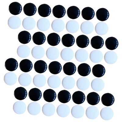 MUSISALY 360pcs Go Chess Pieces Black and White Game Stones for Strategy Play Smooth Surface Compact Design for Go and Five-Row Enthusiasts