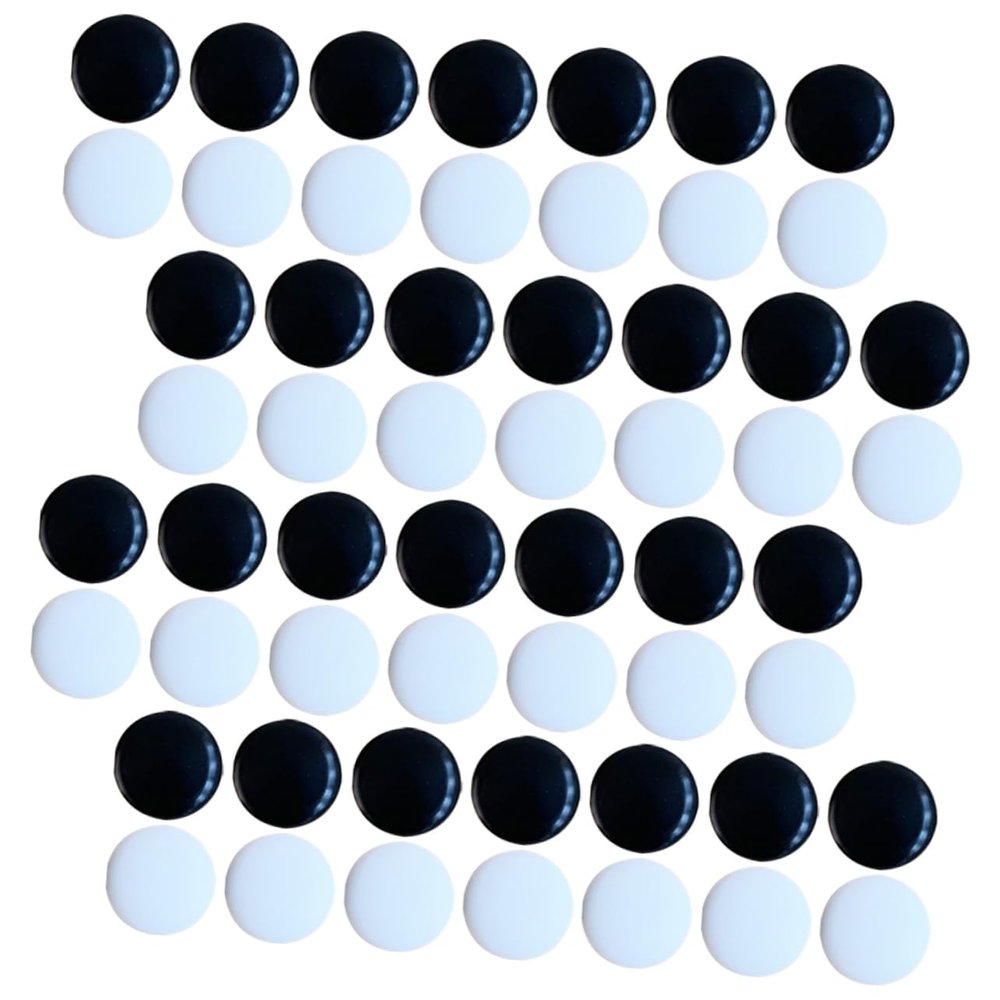 MUSISALY 360pcs Go Chess Pieces Black and White Game Stones for Strategy Play Smooth Surface Compact Design for Go and Five-Row Enthusiasts