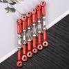 WESIEVYA 6pcs Aluminum Turnbuckle Rod Linkage for Rc Cars Easy Install Machined Material Scale Rc Car Parts view 2