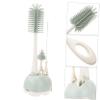 BESTonZON Silicone Feeding Bottle Cleaning Brush Set Pacifier and Straw Brush and Flexible Design for Effortless Cleaning of Bottles and Water Containers Light Green view 2