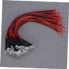 BELLIFFY 50pcs 12v Pre-Wired Light Beads 5mm Round Flexible Cable for Cars Toys Excellent Conductivity view 4