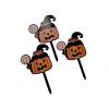 12 Pack Halloween Happy Birthday Cake Topper Halloween Decorations Black Glitter Half Moon House Pumpkin Ghost Bat Themed Halloween Party Decoration Supplies view 4