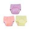 QUMIIRITY 3pcs Thickened Crotch Absorption Elastic Leg Mouth Waist Pure Cotton Training Pants Assorted Color view 1