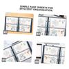 BCOATH 2bags Banknote Storage Page Protectors for Stamp Collectors Money Book Pages view 2
