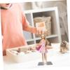 BESTonZON Height Adjustable Doll Stand for Dollhouse Figure Display Sturdy Metal Rack view 4