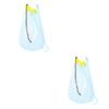 DEARMAMY 2pcs Beach Toys Storage Mesh Bag for Boy Girl Lightweight Drawstring Pouch for Sand Digging Tools and Gardening Accessories for Outdoor Activities Camping and Swimming view 1