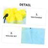 DEARMAMY 2pcs Beach Toys Storage Mesh Bag for Boy Girl Lightweight Drawstring Pouch for Sand Digging Tools and Gardening Accessories for Outdoor Activities Camping and Swimming view 3