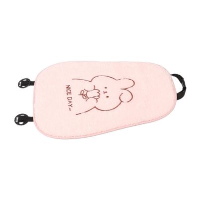 CHILDWEET Cute Bunny Plush Car Seat Cushion Mat Comfortable Ergonomic Backrest Pad for Front Seat Adorable Design for Cozy Car Atmosphere