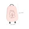 CHILDWEET Cute Bunny Plush Car Seat Cushion Mat Comfortable Ergonomic Backrest Pad for Front Seat Adorable Design for Cozy Car Atmosphere view 2