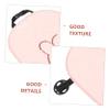 CHILDWEET Cute Bunny Plush Car Seat Cushion Mat Comfortable Ergonomic Backrest Pad for Front Seat Adorable Design for Cozy Car Atmosphere view 3