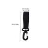 COOLHIYA 4pairs Rotating Stroller Hooks Multi-Function Hanger Clips for Bags Diaper and Easy Installation Black view 2