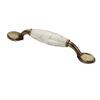 gklwVSlwv Cupboard Handles,Aluminum Alloy Kitchen Cabinet Door Handle,Marble Lines Ceramic Cabinet Handles Zinc Alloy Drawer knobs Wardrobe Door Handles Bronze Furniture Handle,(1011 96) view 1