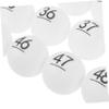 COOLHIYA 50pcs Raffle Balls Bingo White Lottery Balls for Entertainment Game Break Resistance Easy to Find Number Printing view 4